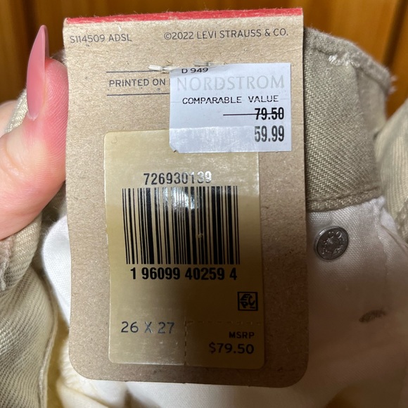 NWT Levi’s Ribcage Straight Ankle jeans, size 26. - Picture 9 of 10